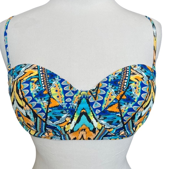NWT Bar III | On the Monarchy Bustier Bikini Top M or L Medium Large Underwire - Picture 1 of 12